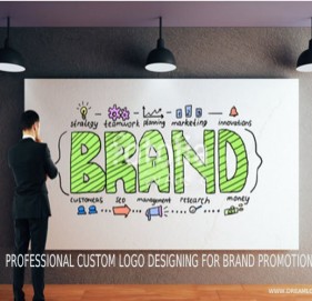 Professional Custom logo designing for brand promotion