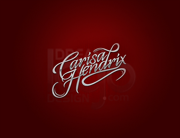 Carisa Hendrix 3D Logo Design - DreamLogoDesign