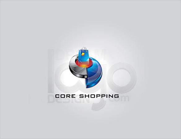 Core Shopping 3D Logo Design - DreamLogoDesign