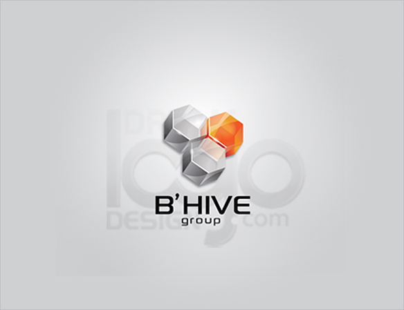 B' Hive Group 3D Logo Design - DreamLogoDesign