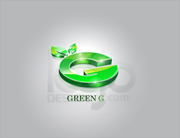 Green G 3D Logo Design - DreamLogoDesign