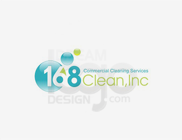 168 Commercial Cleaning Services Logo Design - DreamLogoDesign