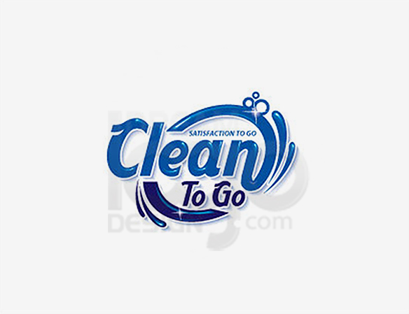 Clean To Go Cleaning Logo Design - DreamLogoDesign