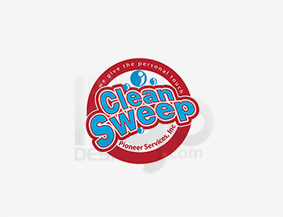 Clean Sweep Cleaning Logo Design - DreamLogoDesign