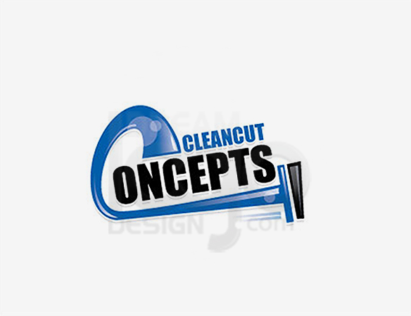 Cleancut Concepts Cleaning Logo Design - DreamLogoDesign