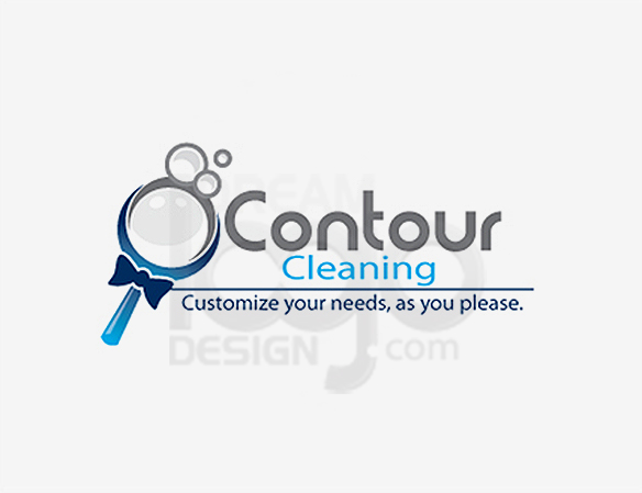 Contour Cleaning Logo Design - DreamLogoDesign