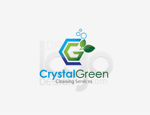 Crystal Green Cleaning Services Logo - DreamLogoDesign