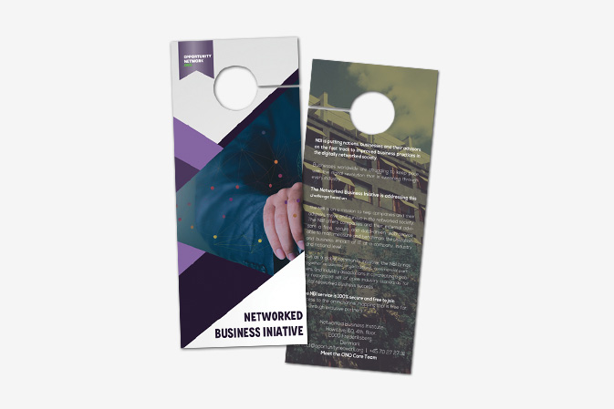 Door Hanger Design Portfolio 1 - DreamLogoDesign