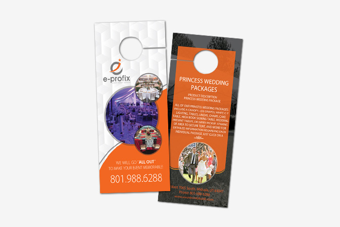 Door Hanger Design Portfolio 3 - DreamLogoDesign