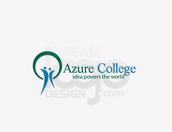 Azure College Education Industry Logo Design - DreamLogoDesign