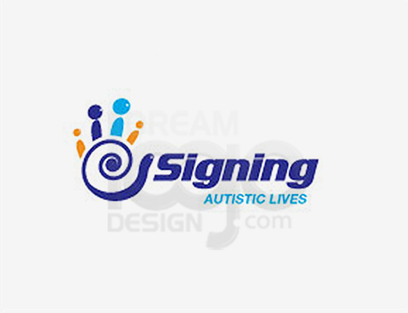 Signing Autistic Lives Education Logo Design - DreamLogoDesign