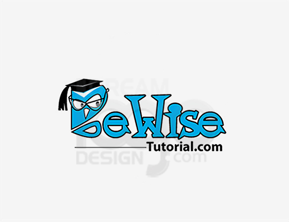 Be Wise Tutorial Education Logo Design - DreamLogoDesign