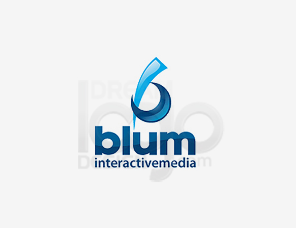 Blum Interactive Media Entertainment Logo Design - DreamLogoDesign