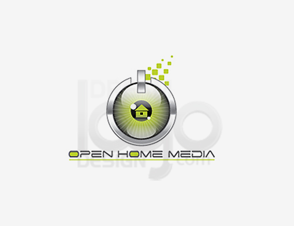 Open Home Media Entertainment Logo Design - DreamLogoDesign