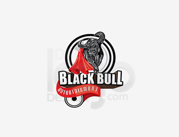 Black Bull Entertainment Logo Design - DreamLogoDesign