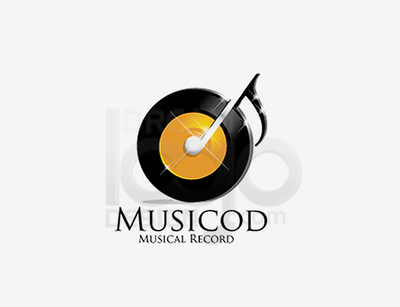 Musicod Musical Record Entertainment Logo Design - DreamLogoDesign