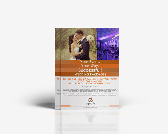 Single Sided Flyer Design Portfolio 2 - DreamLogoDesign