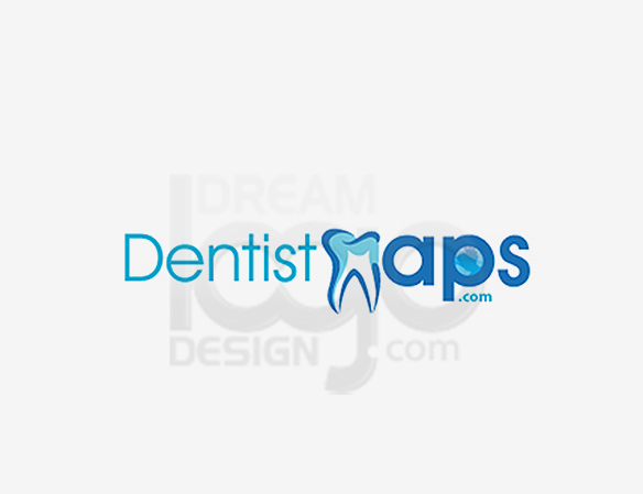 Dentist Maps Healthcare Logo Design - DreamLogoDesign