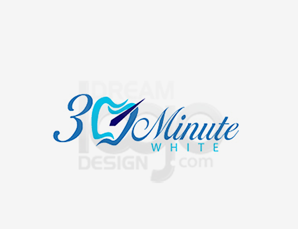 30 Minute White Healthcare Logo Design - DreamLogoDesign