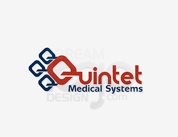 Quintet Medical Systems Healthcare Logo Design - DreamLogoDesign