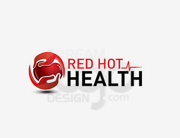 Red Hot Health Logo Design - DreamLogoDesign