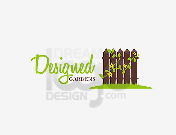 Designed Gardens Landscaping Logo Design - DreamLogoDesign