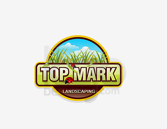 Top Mark Landscaping Logo Design - DreamLogoDesign