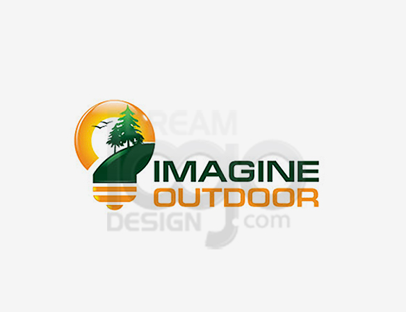 Imagine Outdoor Landscaping Logo Design - DreamLogoDesign