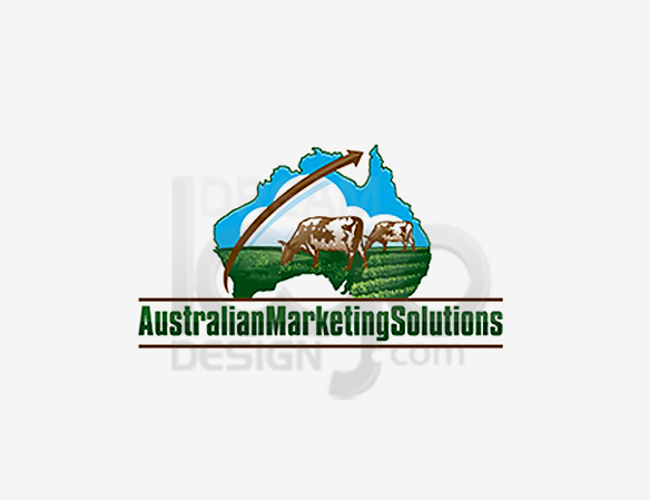 Australian Marketing Solutions Landscaping Logo Design - DreamLogoDesign