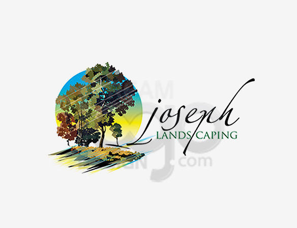 Joseph Landscaping Logo Design - DreamLogoDesign