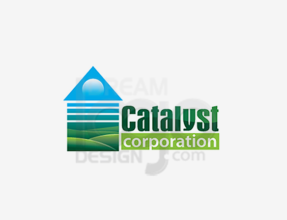 Catalyst Corporation Landscaping Logo Design - DreamLogoDesign