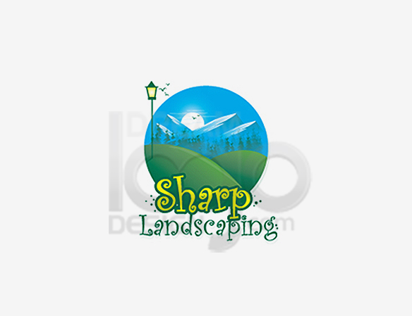 Sharp Landscaping Logo Design - DreamLogoDesign