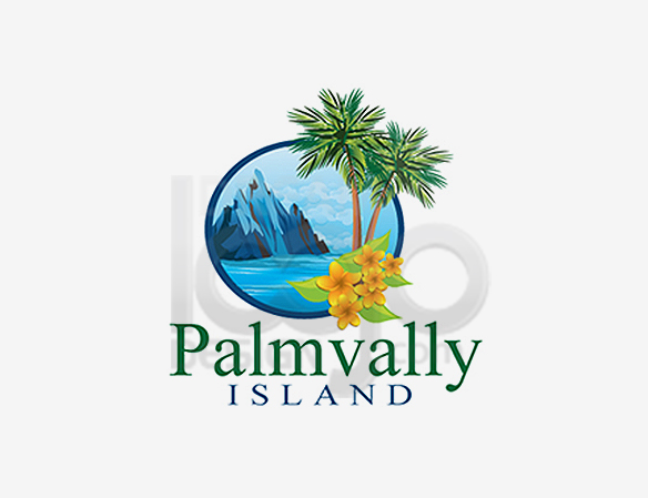 Palm Vally Island Landscaping Logo Design - DreamLogoDesign