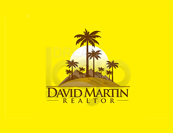 David Martin Realtor Landscaping Logo Design - DreamLogoDesign