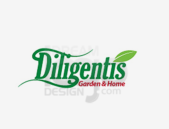 Diligentis Garden & Home Landscaping Logo Design - DreamLogoDesign