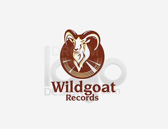 Wild Goat Records Music Logo Design - DreamLogoDesign