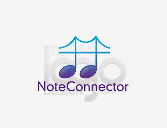 Note Connector Music Logo Design - DreamLogoDesign