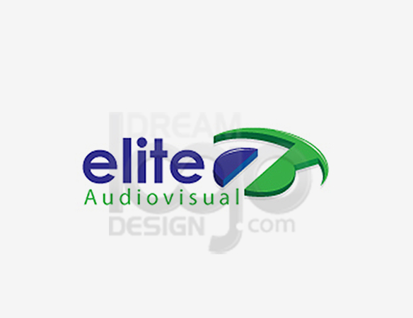 Elite Audio Visual Music Logo Design - DreamLogoDesign