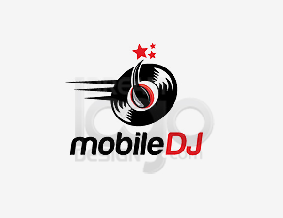 Mobile DJ Music Logo Design - DreamLogoDesign