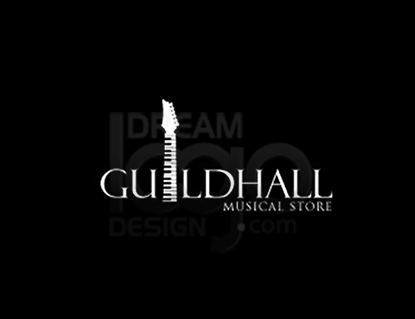 Guildhall Musical Store Music Logo Design - DreamLogoDesign