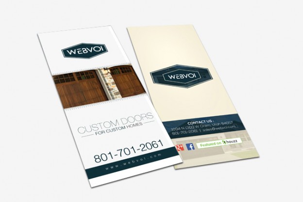 Custom Rack Card Design Portfolio 3 - DreamLogoDesign