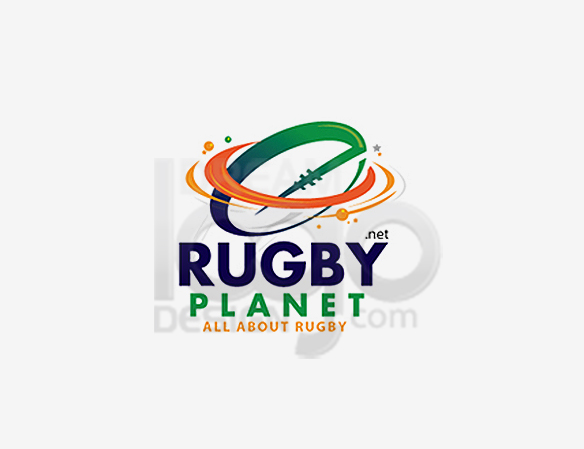 Rugby Planet Sports Logo Design - DreamLogoDesign