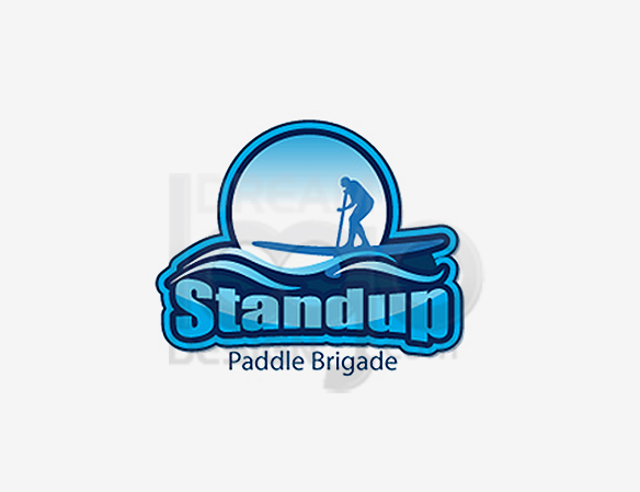 Standup Paddle Brigade Sports Logo Design - DreamLogoDesign