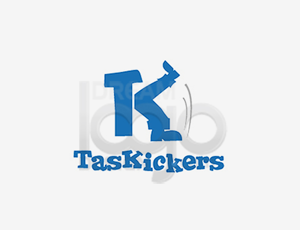 Task Kickers Sports Logo Design - DreamLogoDesign